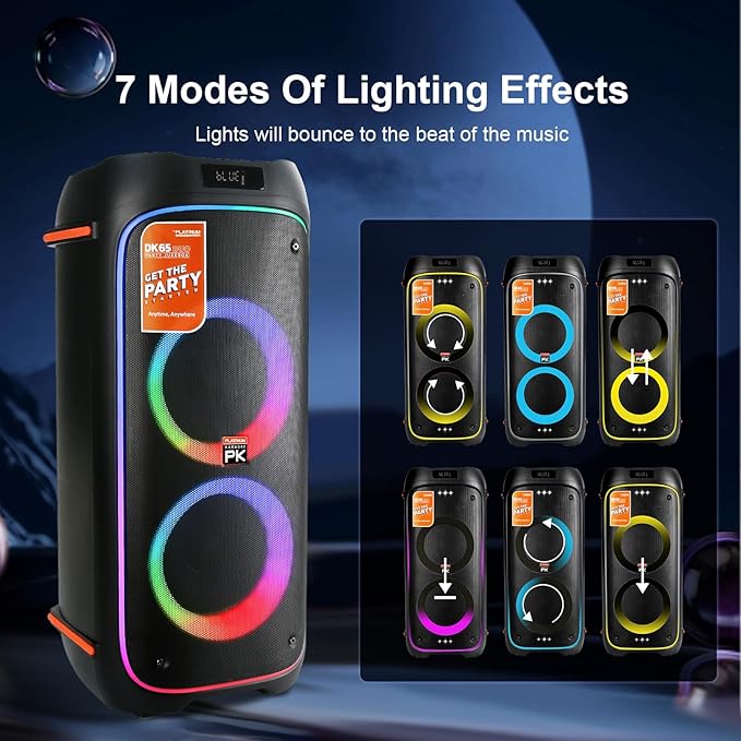 The Platinum DK65 Bluetooth Party Speaker, Karaoke Machine - Image 9