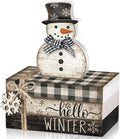 4 Pcs Snowman Christmas Decor Winter Table Decorations Christmas Tiered Tray by Anglechic