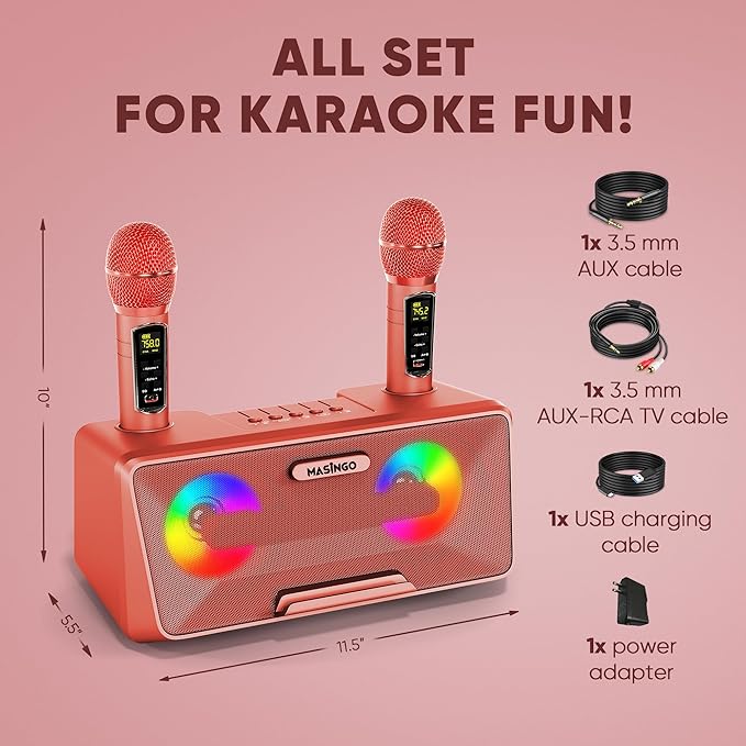MASINGO Karaoke Machine for Adults and Kids - Image 9