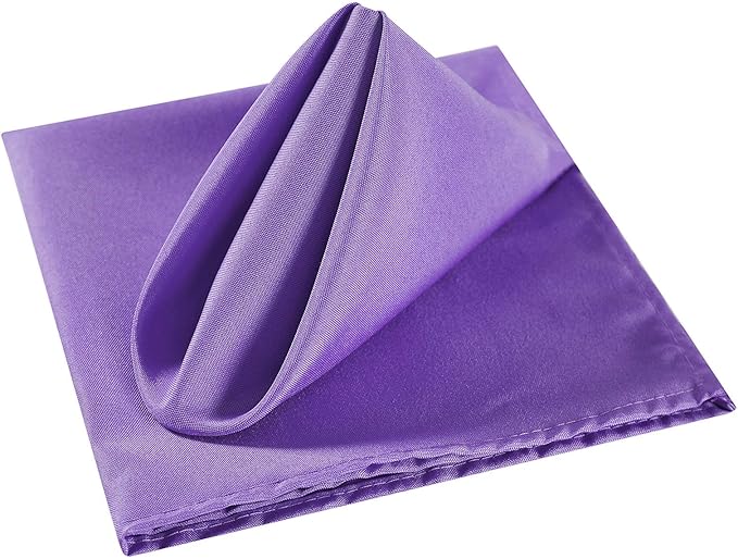 Cloth Napkins 17x17 inch Washable Polyester Dinner Napkins Soft Table Napkins - Image 3