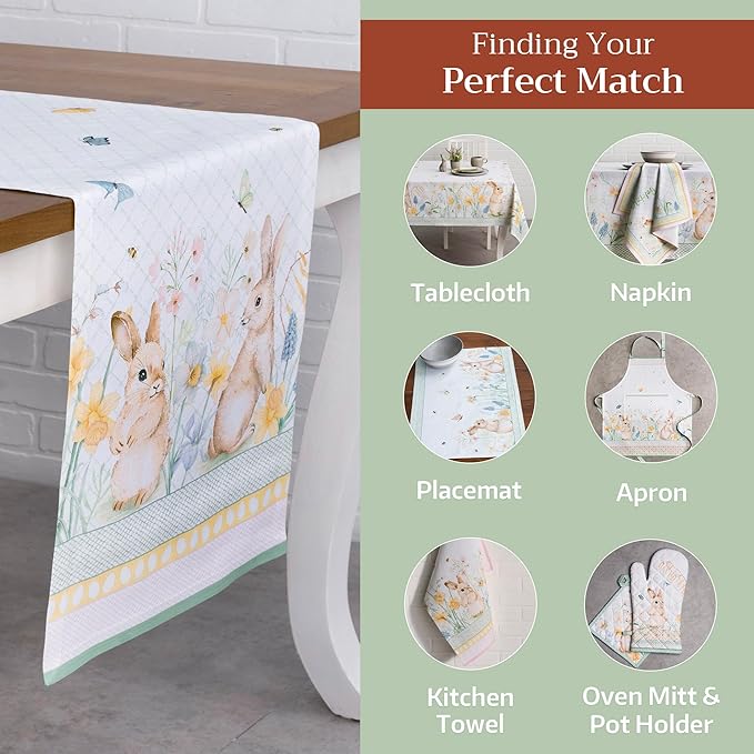 Maison d' Hermine Table Runner 100% Cotton Double Layer Table Runners 72 inches - Image 6