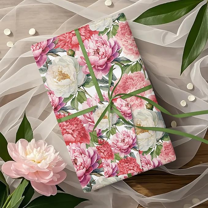 WRAPAHOLIC Floral Wrapping Paper Roll - Image 6