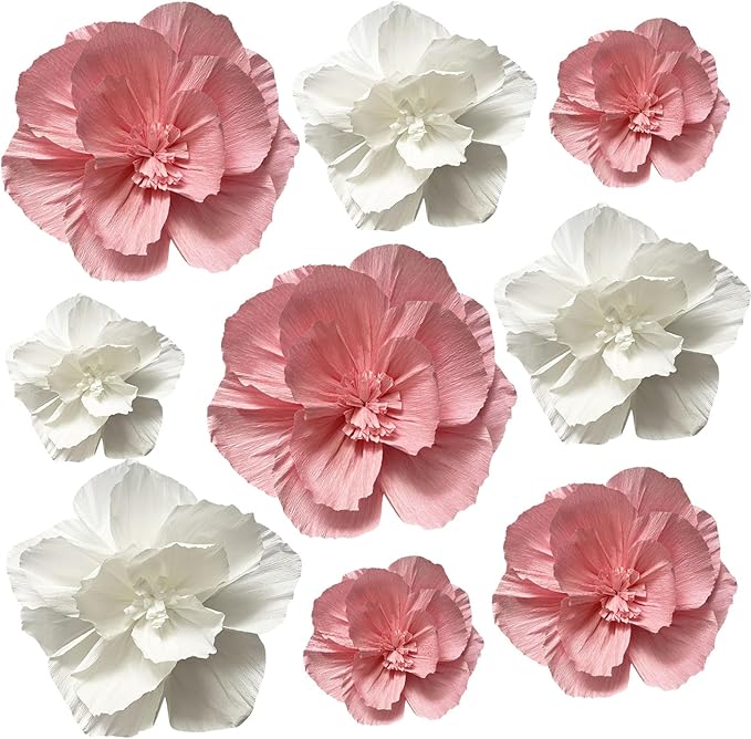 BRT Bearingshui Crepe Paper Flowers Decoration by BRT+Bearingshui