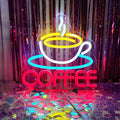 Coffee Neon Sign Coffee LED Sign Coffee Bar Neon Sign But First Coffee Neon Sign by INSNEnNNeonSignsFactory1999