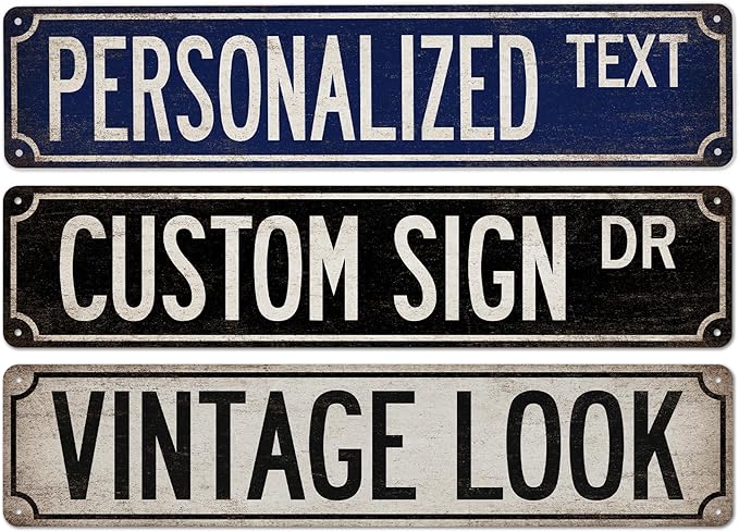 Custom Metal Sign Vintage Looking Personalized Signs by ChicoCreekSigns