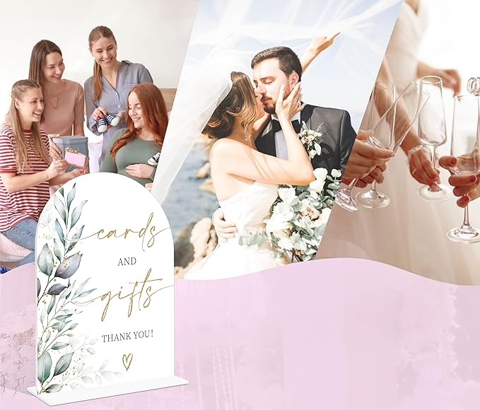 Acrylic Wedding Signs, Wedding Reception Signage, Bridal Shower Table Decor - Image 5