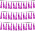 3P Fuchsia Foil Fringe Metallic Tassel Streamers Banner Tassel Garland by HYSILLA