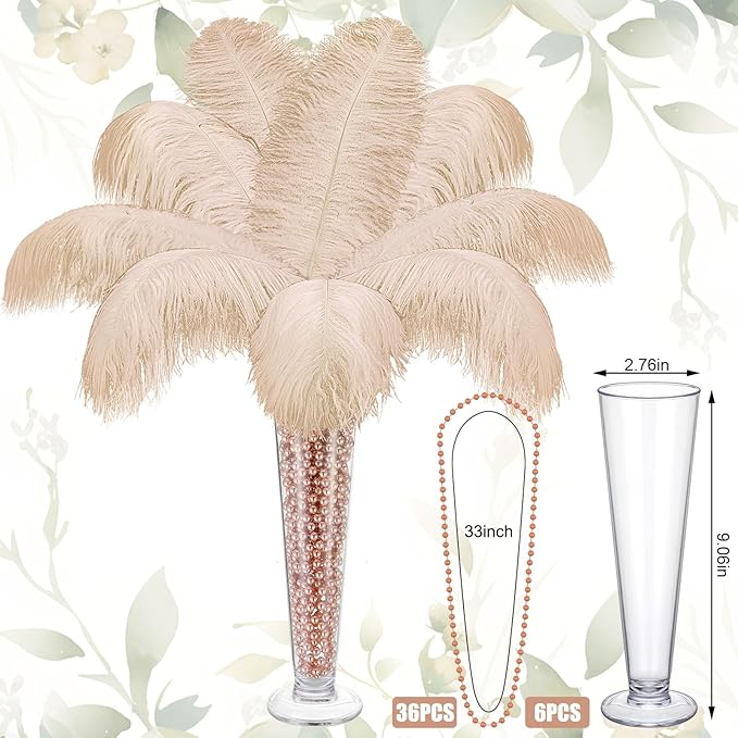 Yuxung 6 Sets Wedding Table Centerpiece Accessories Including 159 Pieces - Image 3