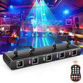 DJ Laser Lights, 5 Beam Effect Sound Activated Strobe Laser Light Show by TCQQ