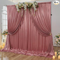 20x10 ft Wrinkle Free Rose Gold Sequin Backdrop Curtain by ENJOYYOURPARTY