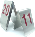 Metal Place Cards Stackable Tent Style Table Numbers, Place Card Holders by TRUEWON