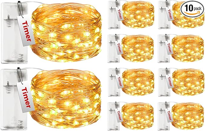 btfarm 10 Pack Fairy Lights Battery Operated by btfarmdecorativelighting