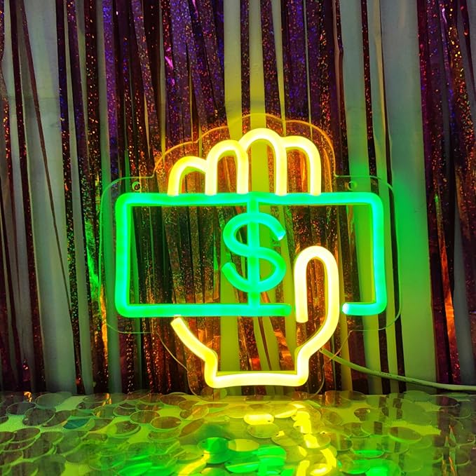 Cashier Neon Sign Love Money Neon Signs by INSNEnNNeonSignsFactory1999