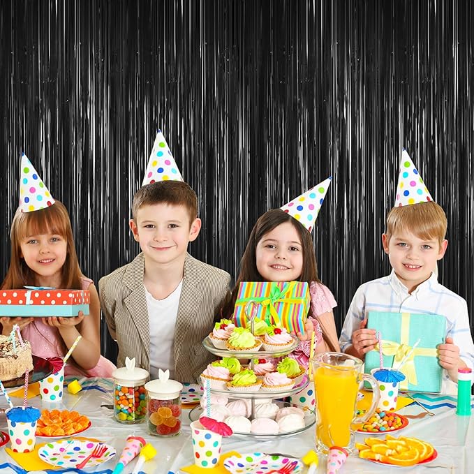 Black Foil Curtain Backdrop - Image 9