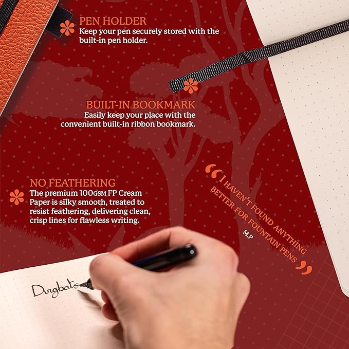 Dingbats A5+ Wildlife Notebook Journal Softcover, Cream 100gsm Ink-Proof Paper - Image 3