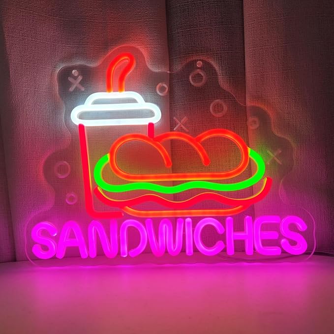 Sandwiches Neon Sign Sandwich Neon Signs - Image 2