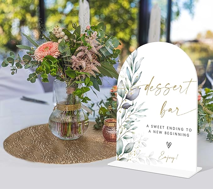 Acrylic Wedding Signs, Wedding Reception Signage, Bridal Shower Table Decor - Image 4
