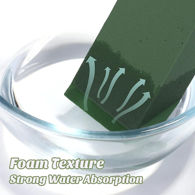 8 Packs Floral Foam Blocks Wet & Dry Floral Foam Bricks 5.5x3.1x1.8 Inch Flower - Image 3