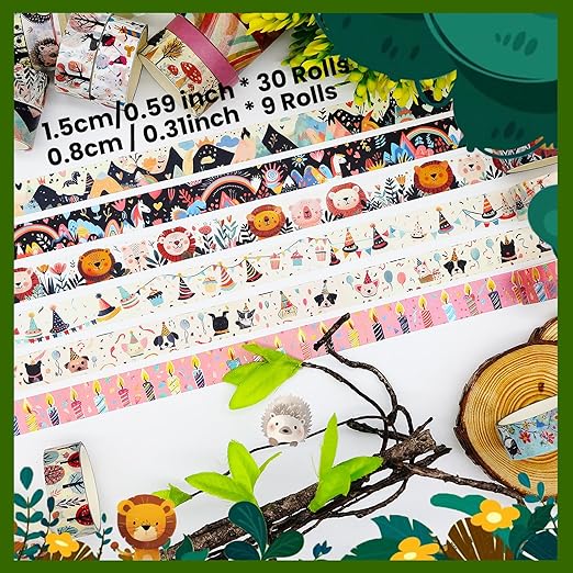 Washi Tape Set 39 Rolls - Image 3