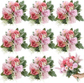 Zeyune 8 Pcs Wedding Silk Flowers Fake Silk Flowers Faux Bouquet Hydrangea by Zeyune