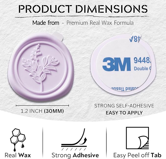 Wax Seal Stickers Premium Envelope Seal Stickers - Image 3
