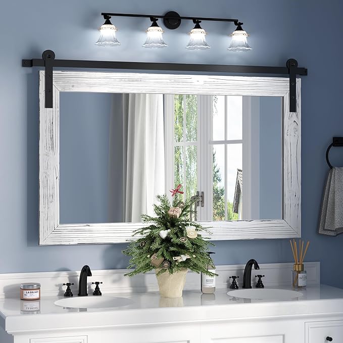 COGOOD Farmhouse Barn Door Mirror by COGOOD