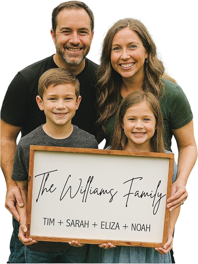 personalized home sign custom last name sign marriage ceremony decorations by Unknown