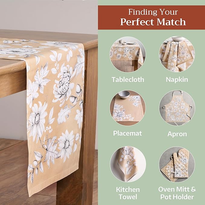 Maison d' Hermine Table Runner 100% Cotton Single Layer Table Runners 108 - Image 5