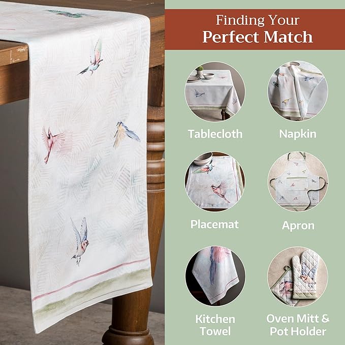 Maison d' Hermine Table Runner 100% Cotton Double Layer Table Runners 108 - Image 5