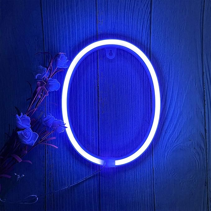ENUOLI Light Up Letters Neon Signs, Birthday Party, Valentine’s Day Word-Blue by ProfessionalinNeonLights