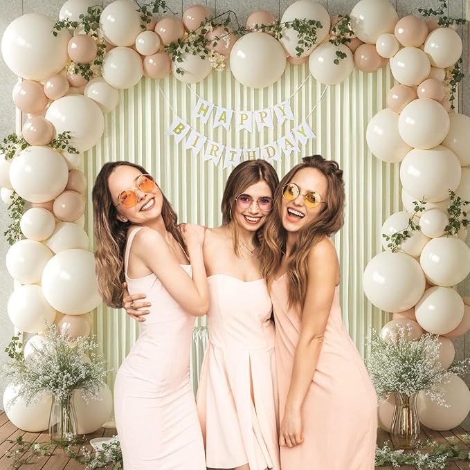 10 x 7 Feet Ivory Backdrop Curtain - Image 5