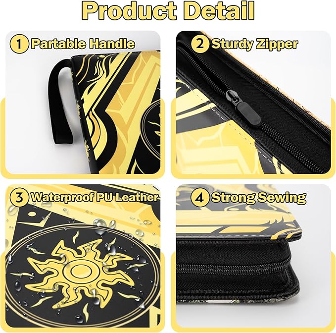 9 Pocket Card Binder for MTG/YGO/PTCG/Game Cards, Holds 900 Cards, Premium Card - Image 4