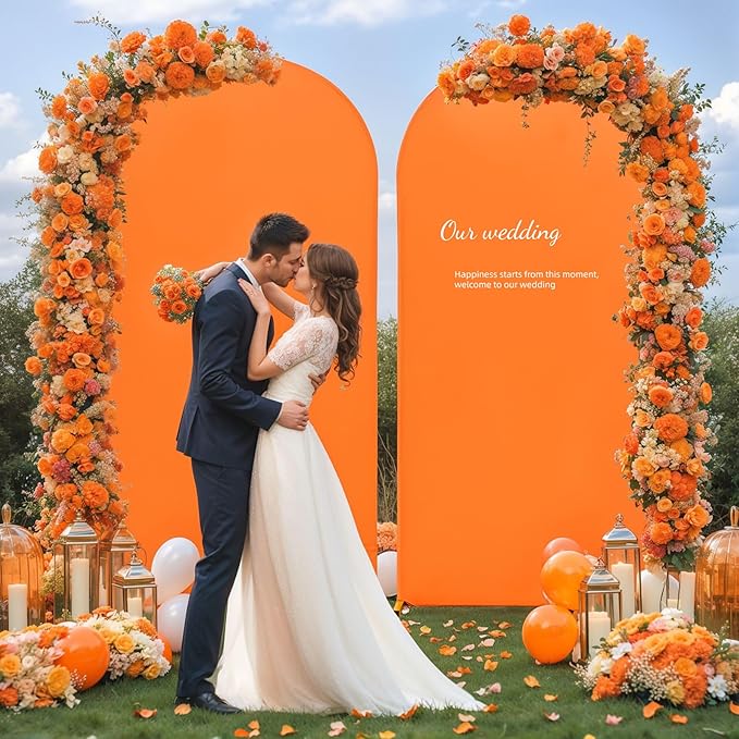 6.6FT Orange Arch Backdrop Cover - Image 5