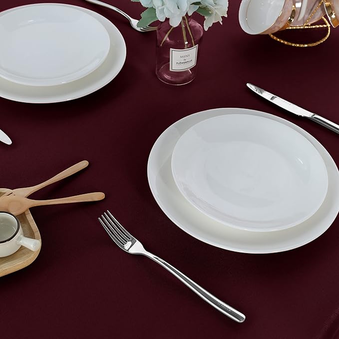 Fitable Square Tablecloth 60x60 inch Tablecloth Stain and Wrinkle Resistant - Image 4
