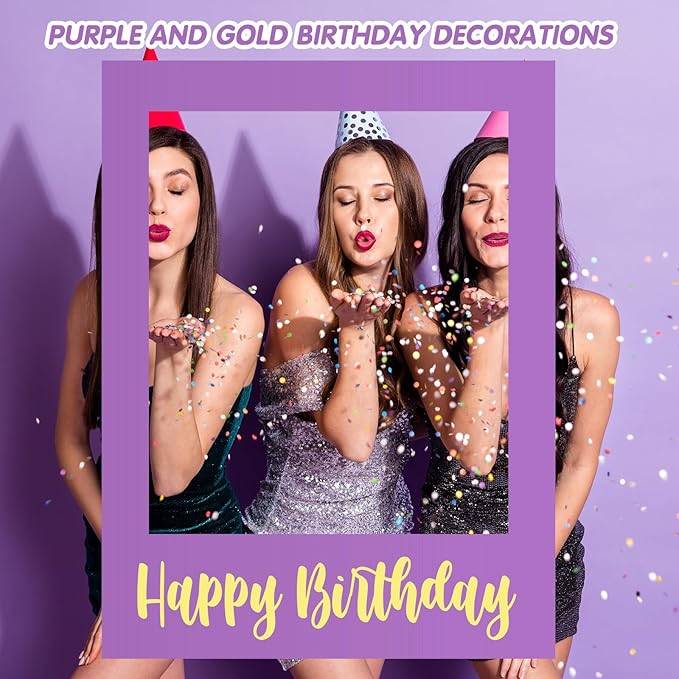 32 x 24 Inch Large Photo Booth Props Picture Frame Happy Birthday Party Frame - Image 5