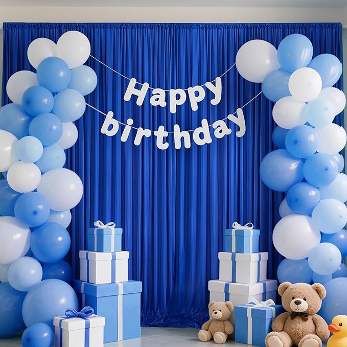 10x10ft Backdrop Curtains for Parties, 2 Panels 5x10ft Photography Backdrop - Image 6
