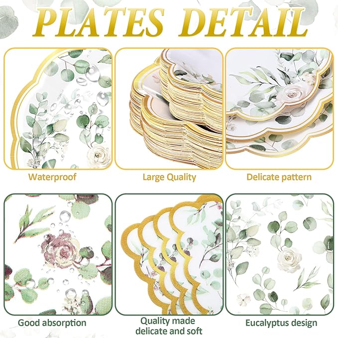 452 Pcs Sage Green Baby Shower Party Decorations - Image 3