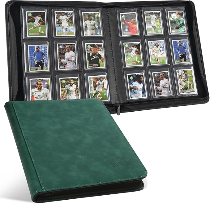 Toploader Binder with 9-Pocket Pages, Holds 288 "3×4" Rigid Toploader Hard Cases by Arkeiliy