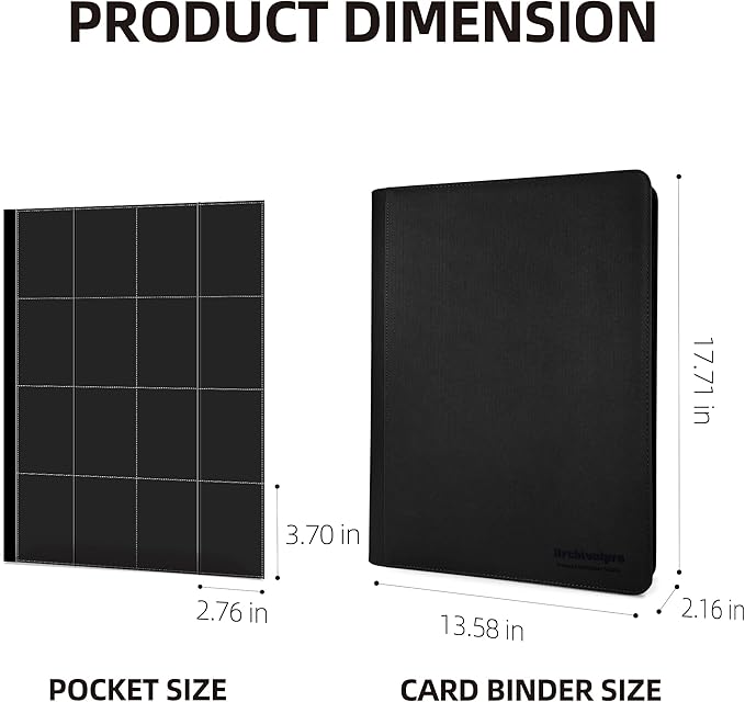 16 Pockets Premium Card Binder 1024 Cards Trading Card Binders Side Load Card - Image 2