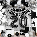 20th Birthday Decorations for Men Women, Fringe Curtains Kit by Birthdaypartyexpert