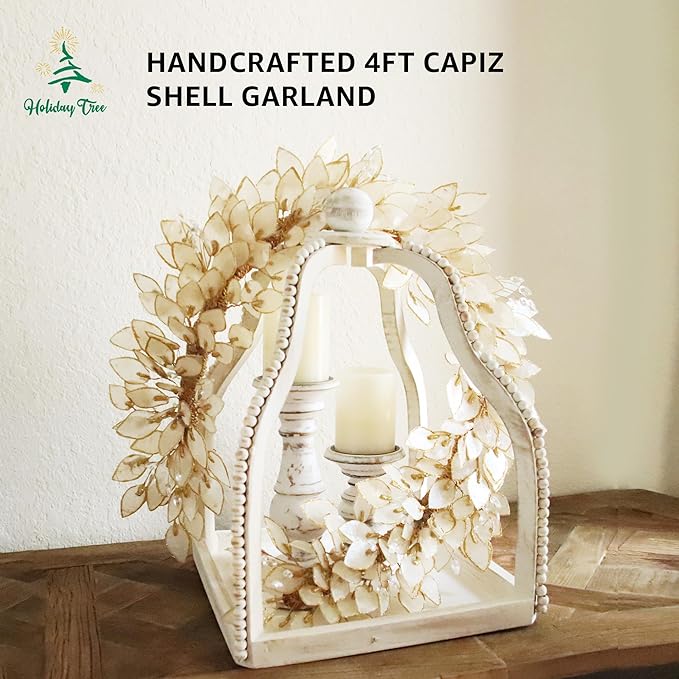 Handcrafted 48" Shell Garland for Enchanting Home Decor - Image 7
