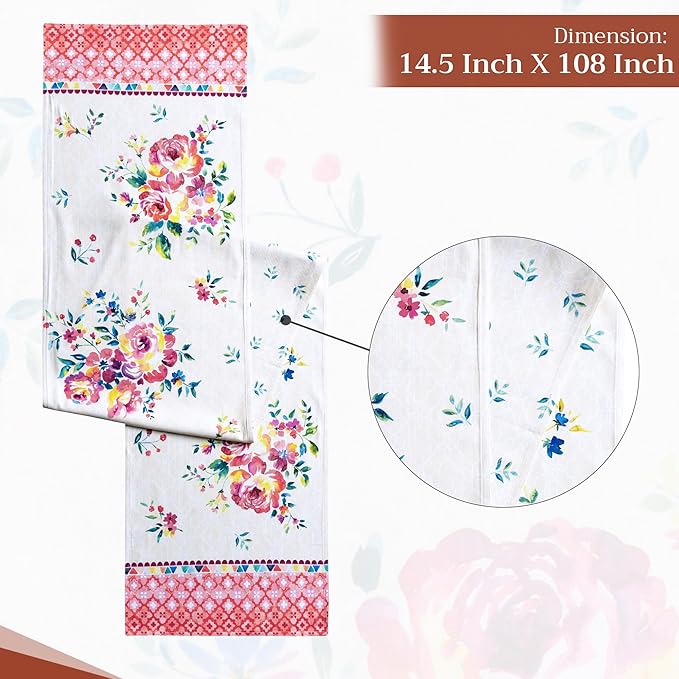 Maison d' Hermine Table Runner 100% Cotton Double Layer Table Runners 108 - Image 4