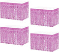 4P Wavy Metallic Tinsel Foil Fringe Table Skirts by Unknown