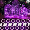 HXWEIYE 12 Pack 7ft 20LED Pink Fairy Lights Battery Operated by LightUpYourHomewHXWEIYE