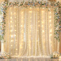 10x10ft Champagne Backdrop Curtain by Shillance