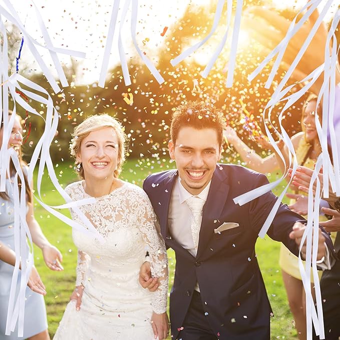 Junkin 100 Pcs Wedding Wands Streamers - Image 6