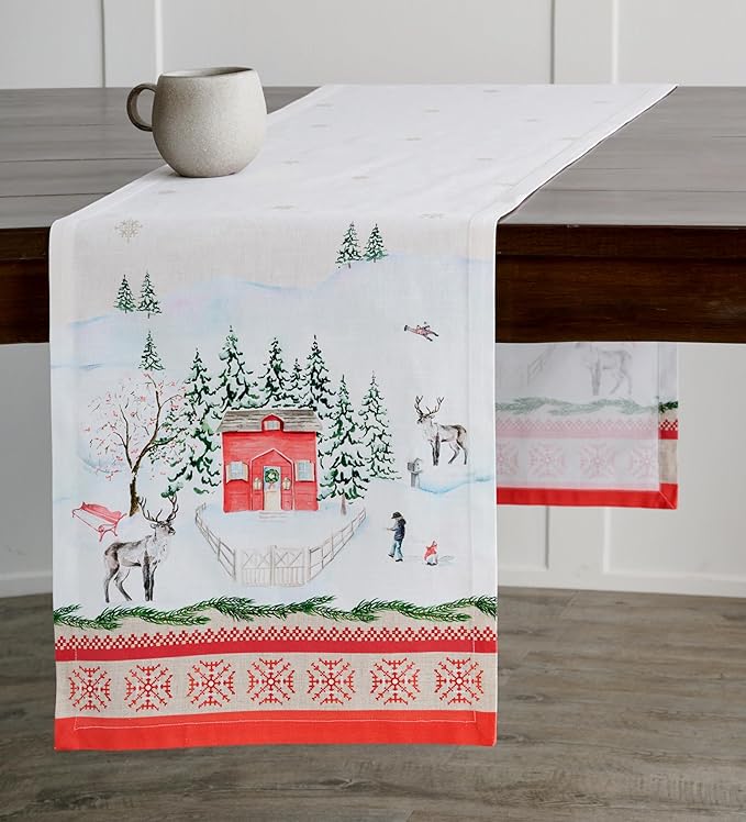 Maison d' Hermine Table Runner 100% Cotton Single Layer Table Runners 72 inches - Image 8