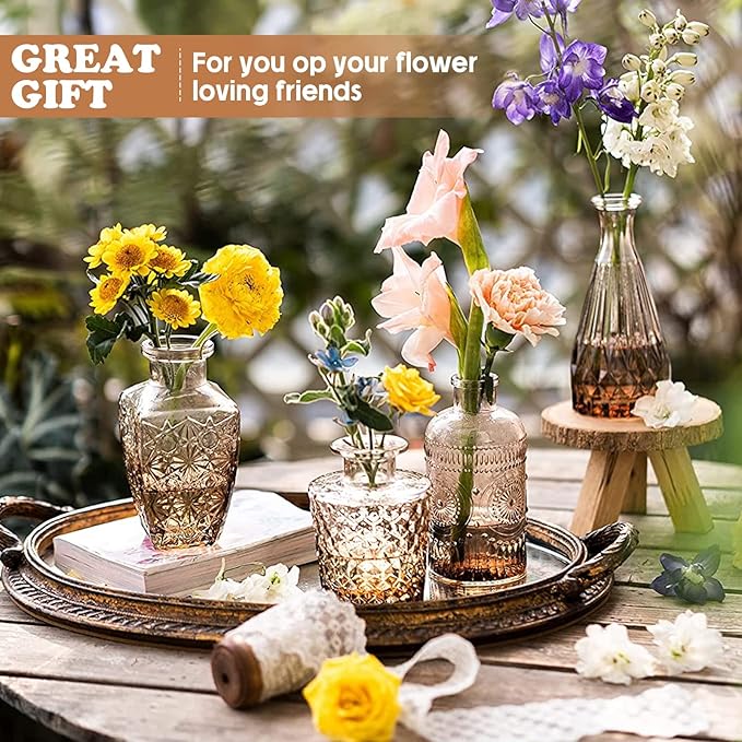 20 Pcs Glass Bud Vase Set Small Vintage Flower Vase in Bulk - Image 3