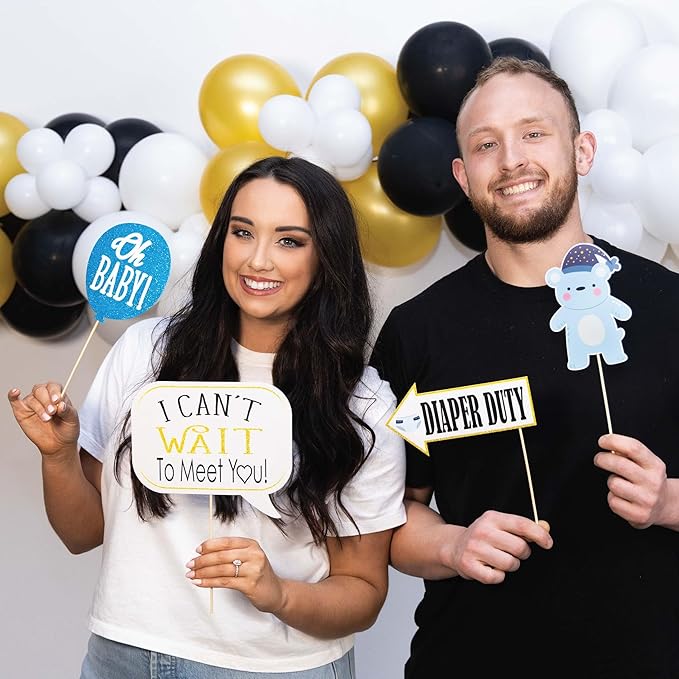Boy Baby Shower Photo Booth Props - Image 5