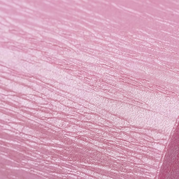 PartyWoo Crepe Paper Streamers 4 Rolls 328ft, Pack of Crepe Paper Perl Pink - Image 2